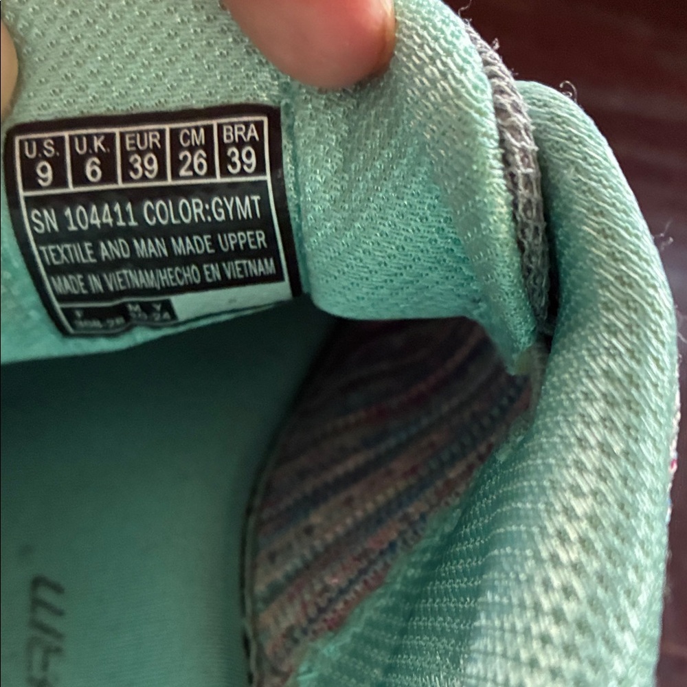 Skechers Gray and Teal Women's Sneakers - Picture 5 of 5